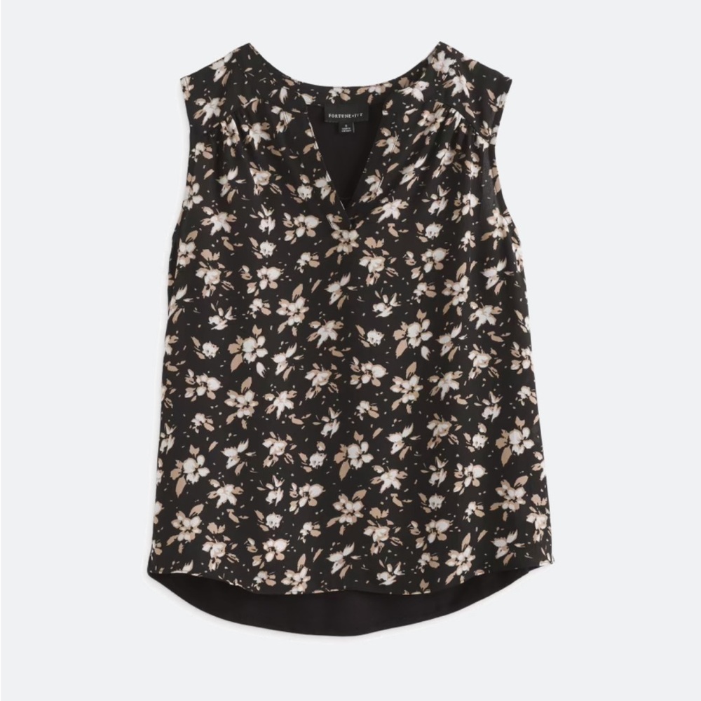 FORTUNE + IVY
Tulsa Mixed Material Blouse